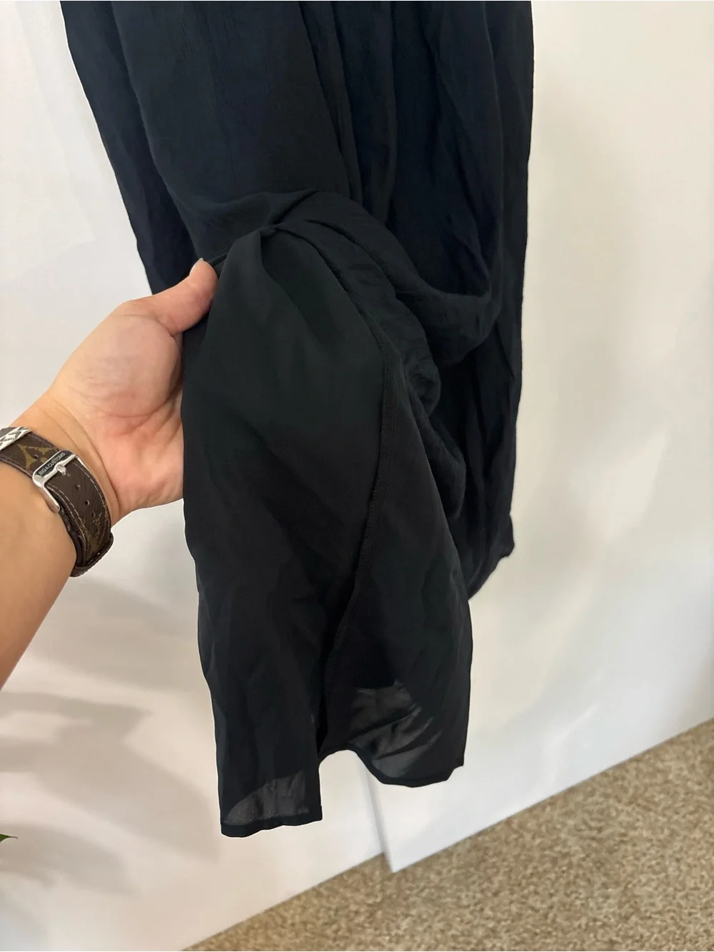 NWOT Abercrombie & Fitch size Medium Black Strappy Maxi Dress